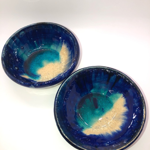 Coordinating set Studio Art Pottery Bowls Glazed, Trinket, Knick Knack Decor - Picture 5 of 13